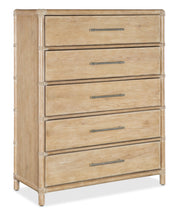 Retreat Pole Rattan Five - Drawer Chest - Central Designs