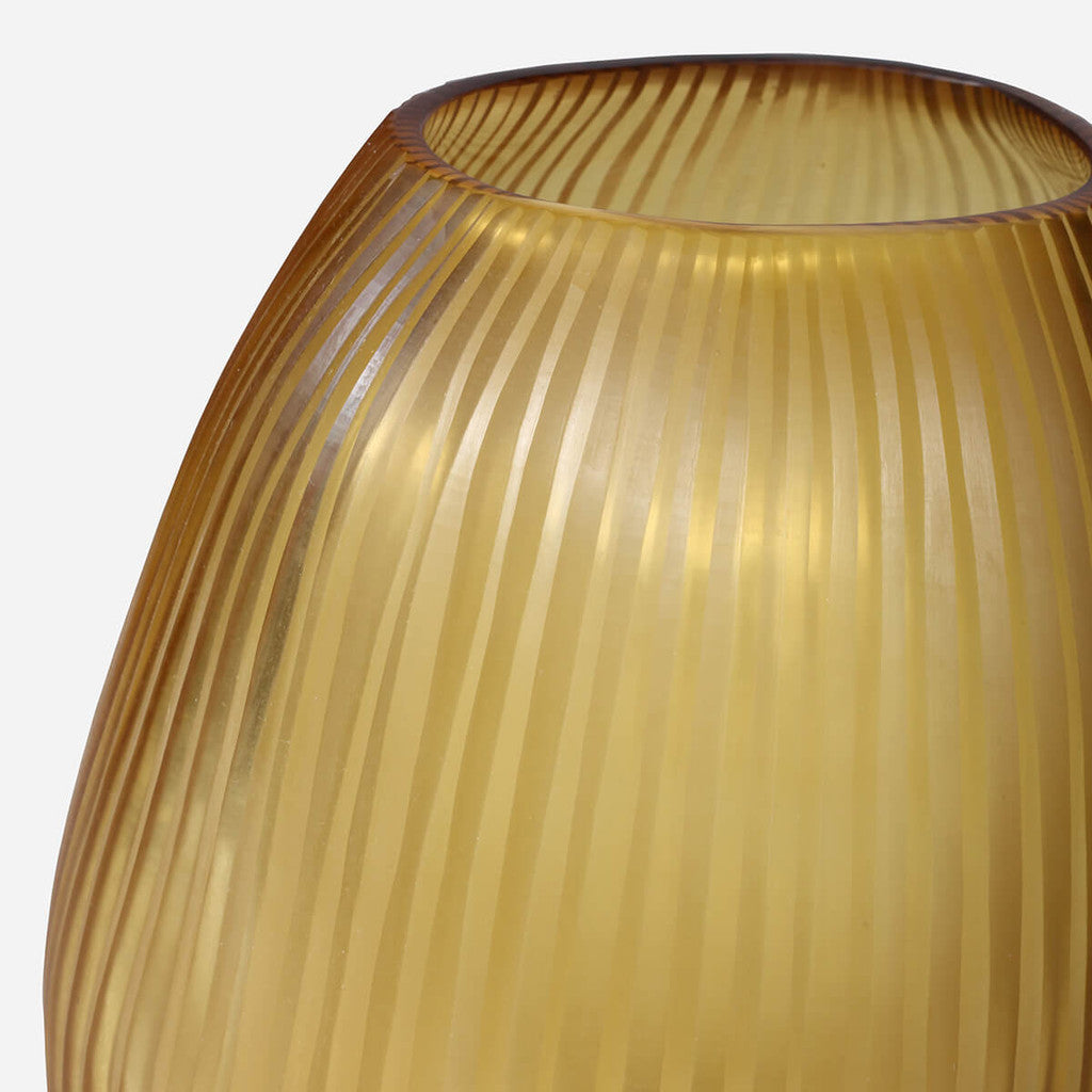 Seine Gold Sculptural Glass Vase - Large