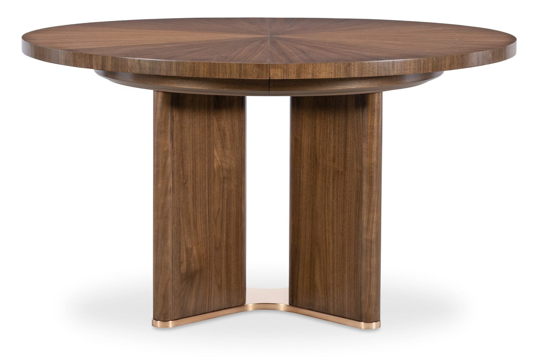 Eleana Round Dining Table with One 20 - inch Leaf - Central Designs