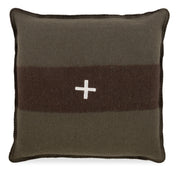 Swiss Army Pillow Cover 28x28 Green/Brown