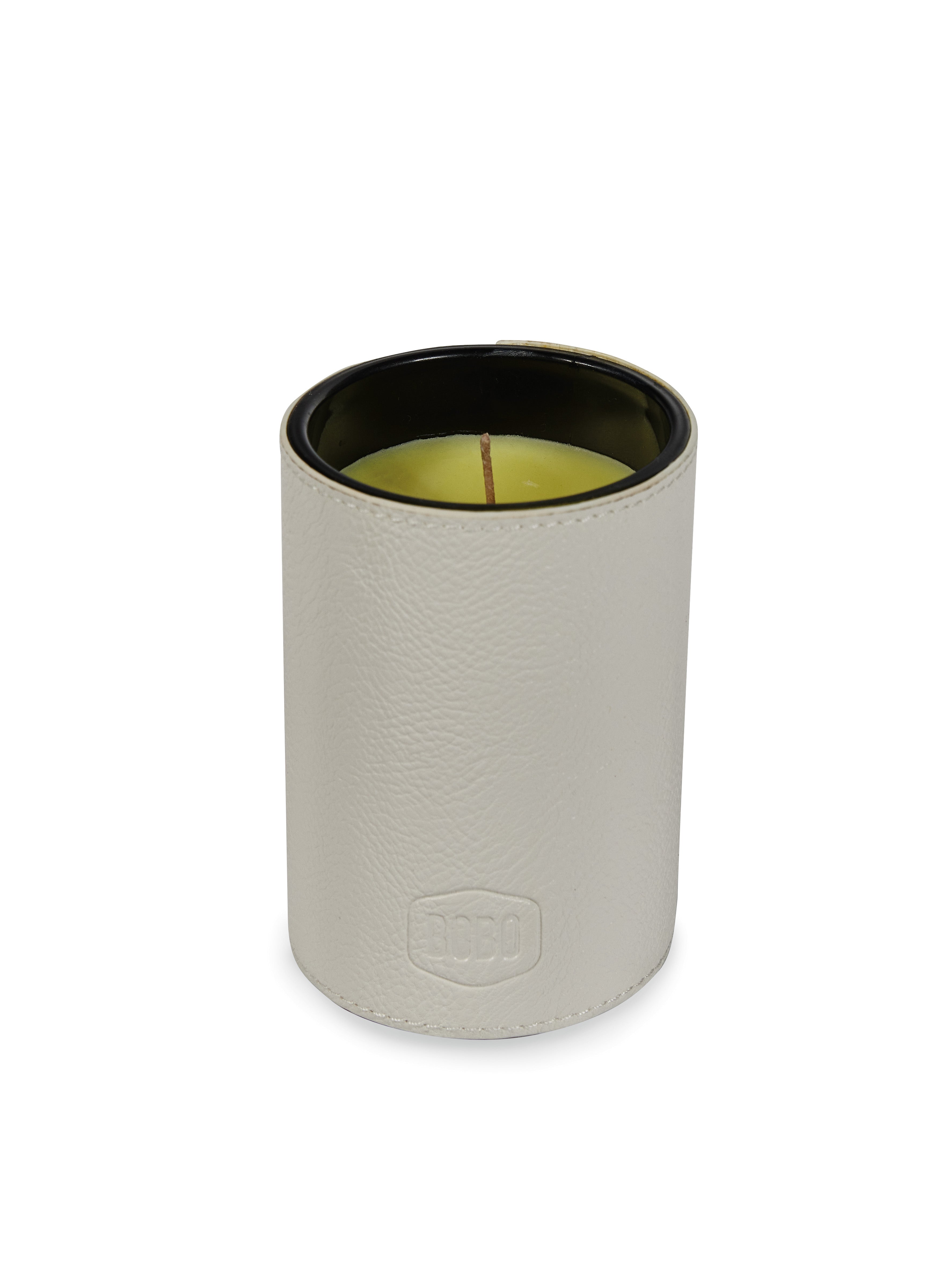Cotton Frais White Candle & Whiskey Tumbler