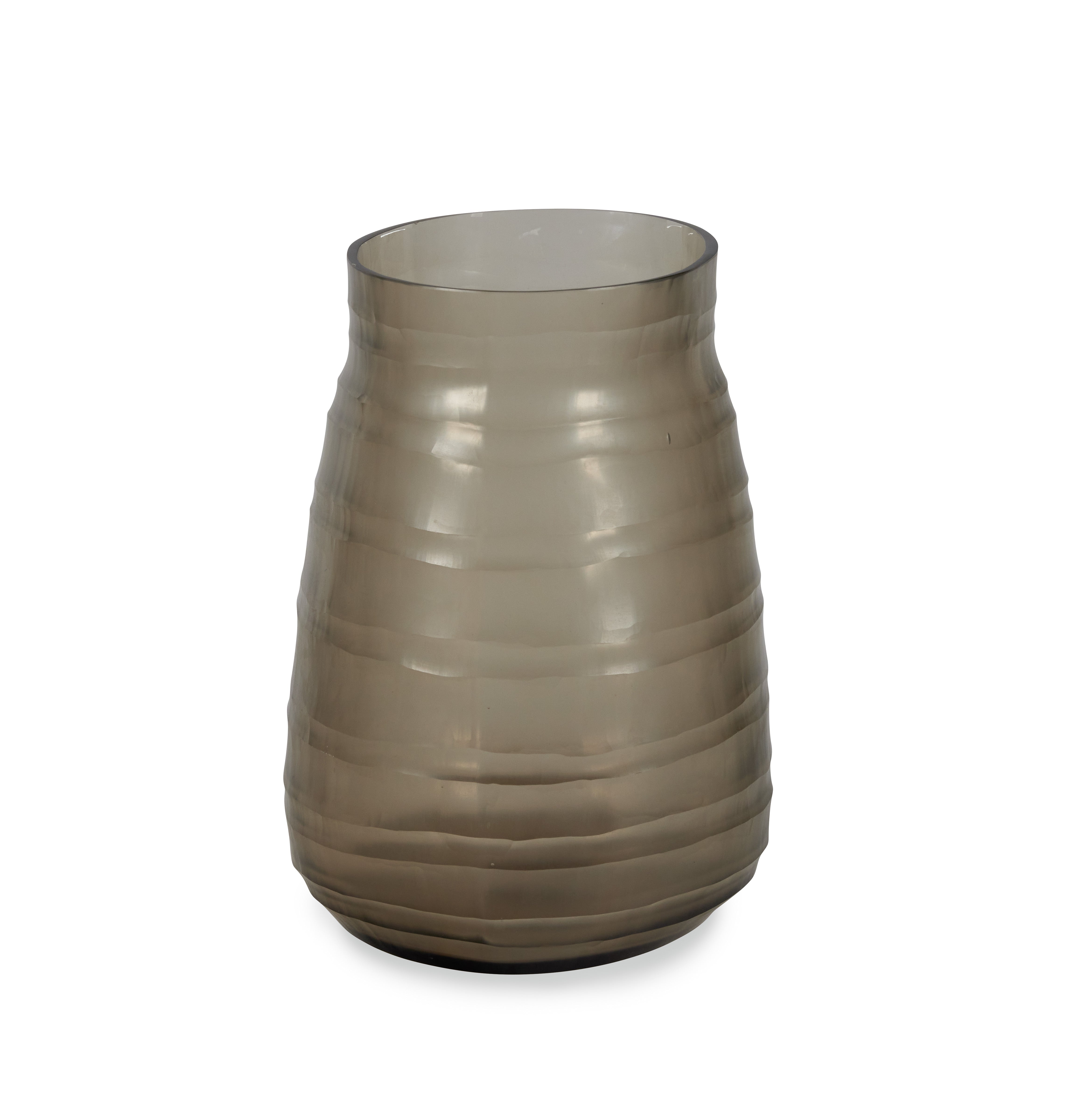 Escaut Smoky Glass Vase - Medium