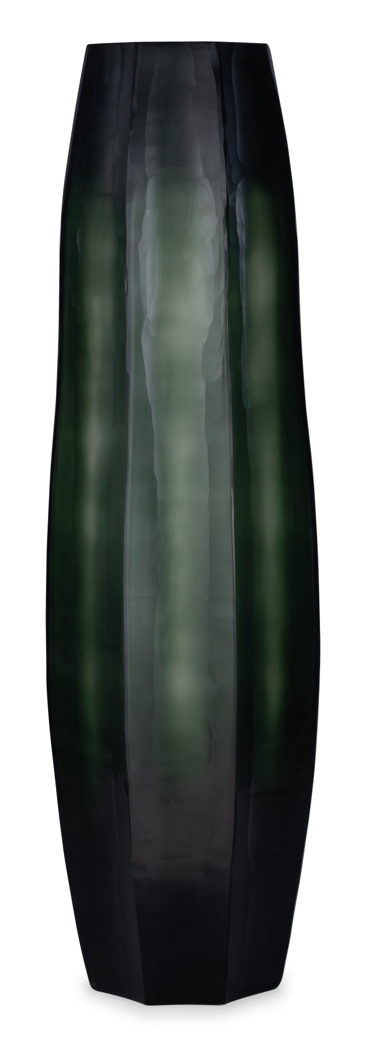 Loire Light Green Steel Glass Vase - Tall - Central Designs