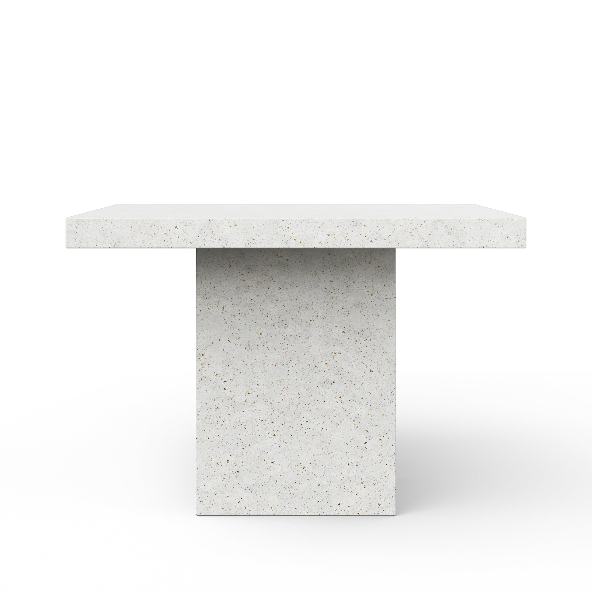 Mixx - Una - 59" Square Bar Height Dining Table - Ivory Terrazzo - Central Designs