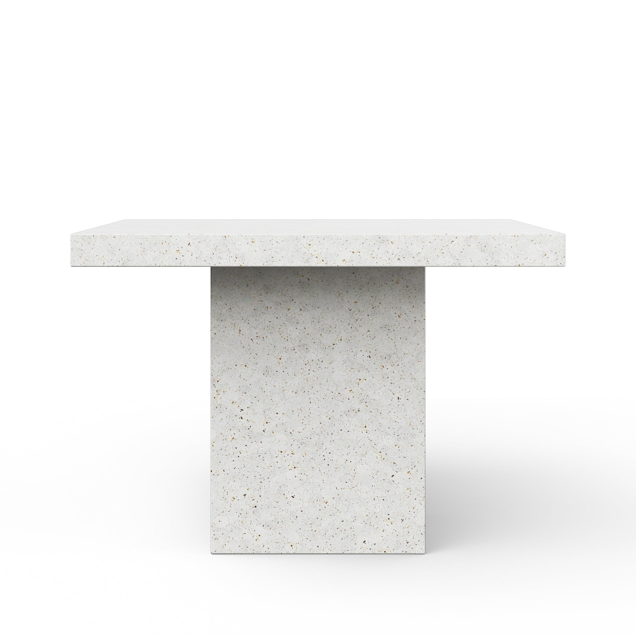 Mixx - Una - 59" Square Bar Height Dining Table - Ivory Terrazzo - Central Designs
