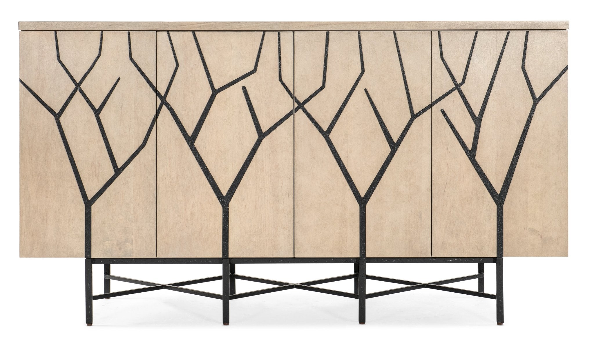 Melange Branched Four Door Entertainment Credenza - Central Designs