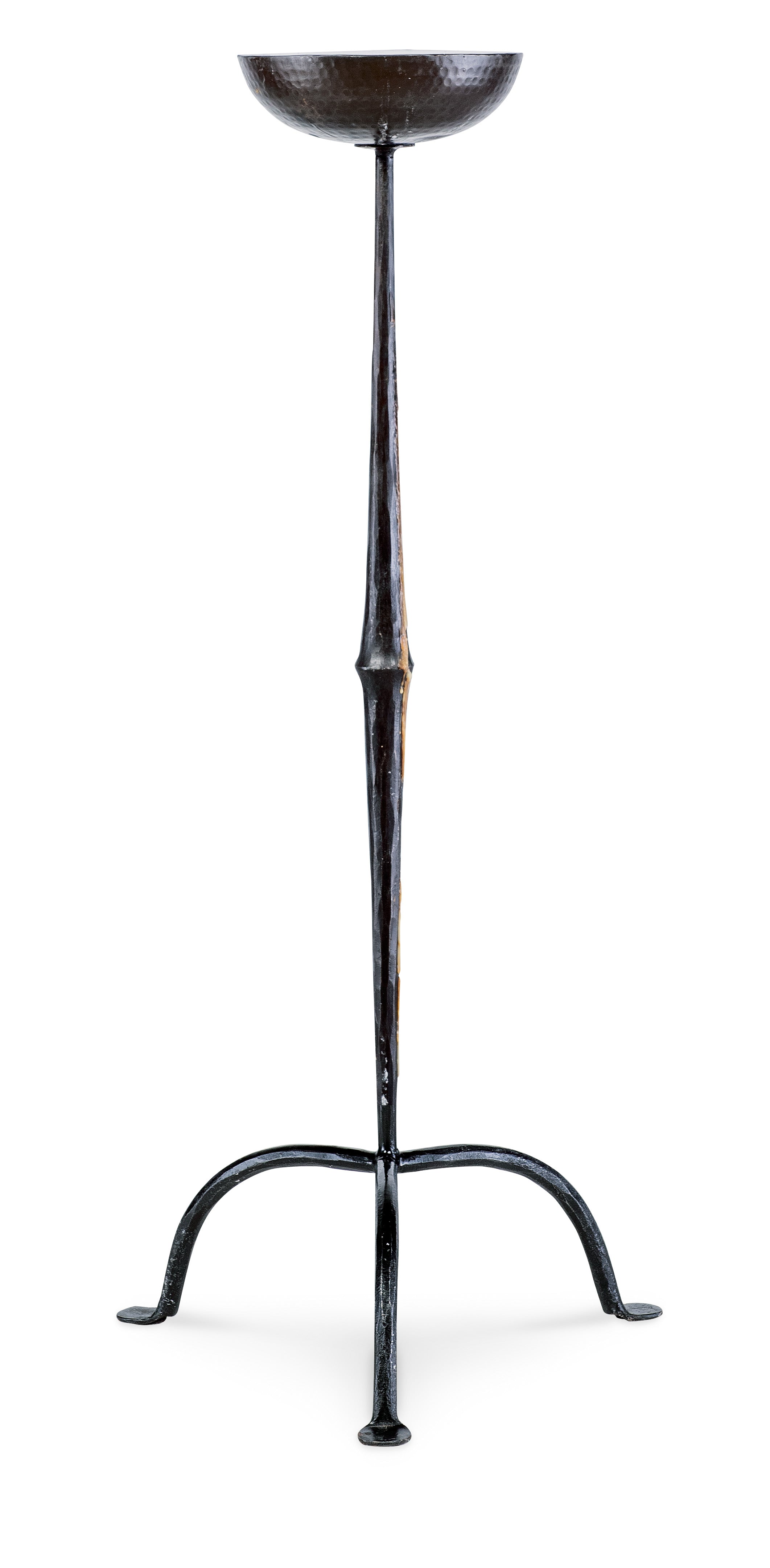 Hand Hammered Iron Lorenzon Candle Stand - Small