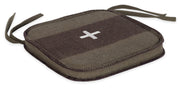 Swiss Army Chair Cushion 15x15 Green/Brown