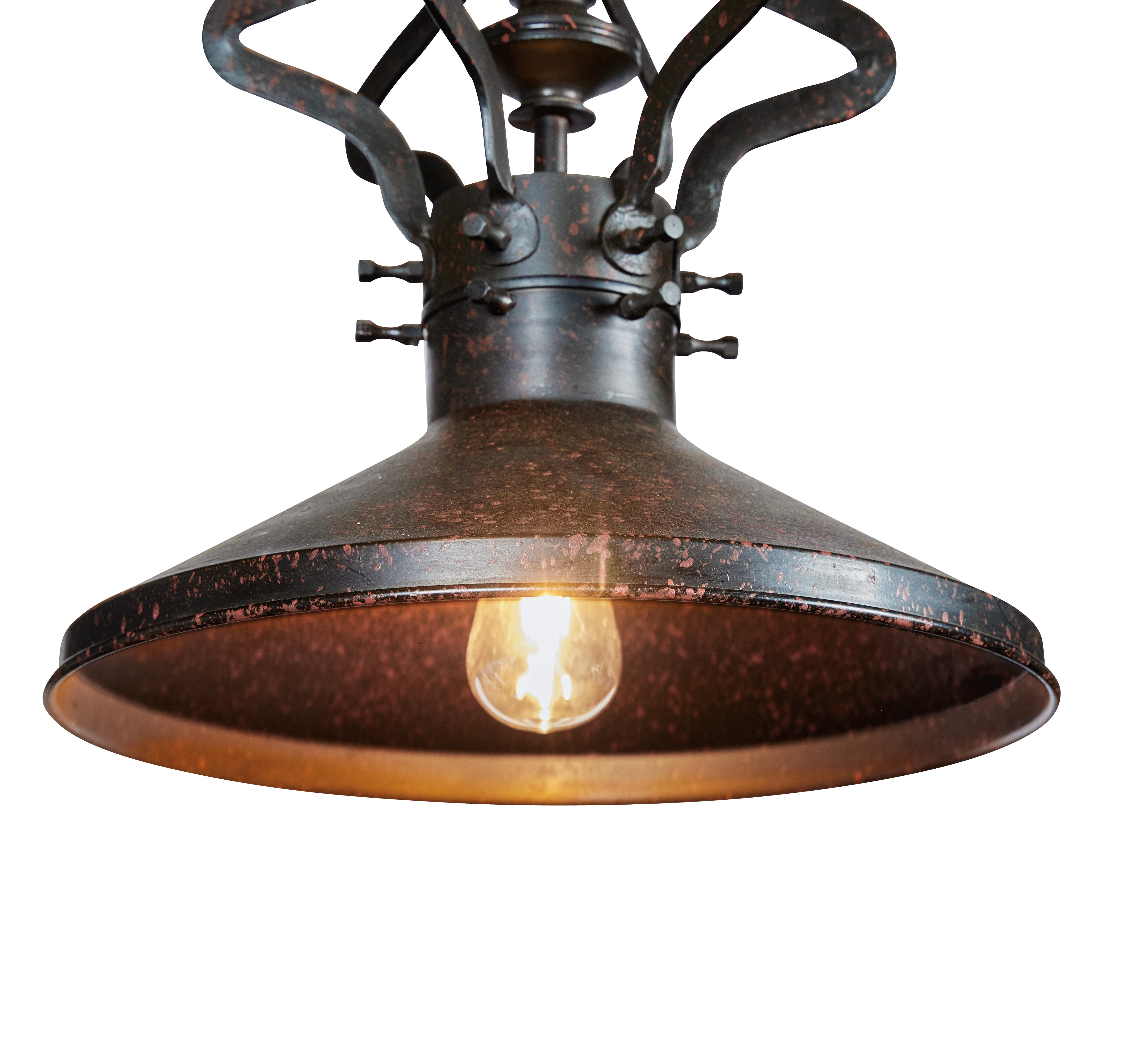 Black Brass Iron Steam Punk Pendant Light