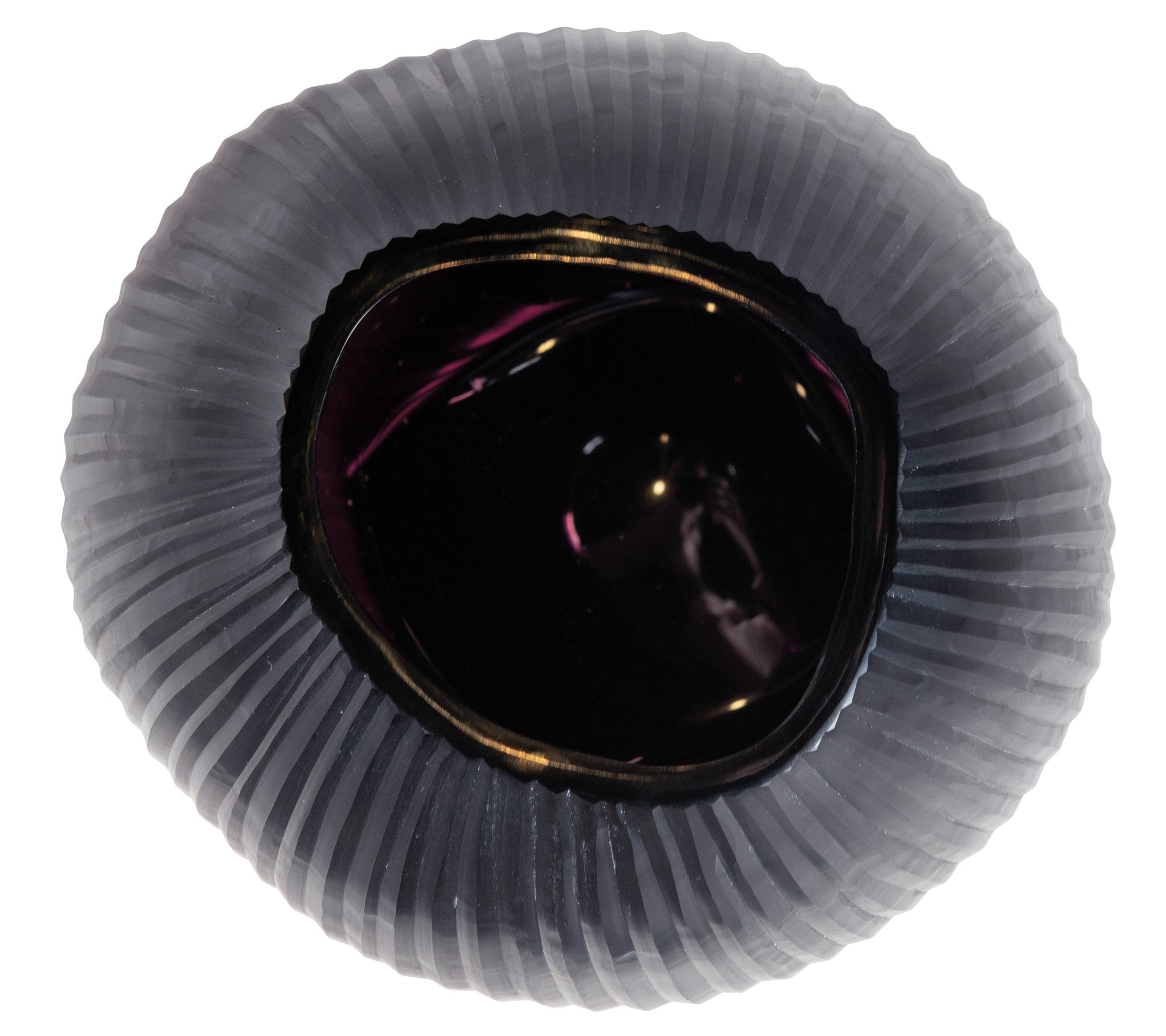 Seine Amethyst Sculptural Glass Vase - Medium - Central Designs