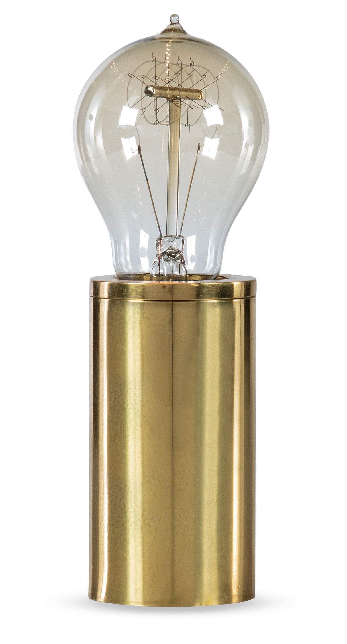 Industrial Gold Light Bulb Lamp - Small