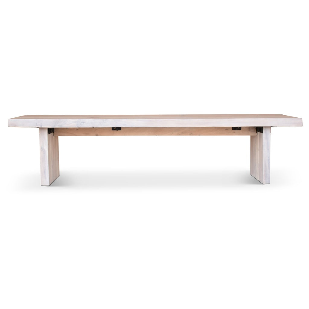 Brooks - Bench - 102" - White Wash Frame