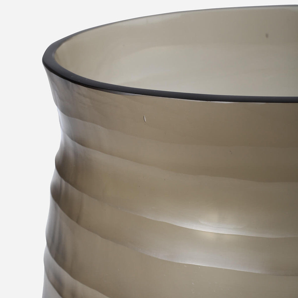 Escaut Smoky Glass Vase - Medium