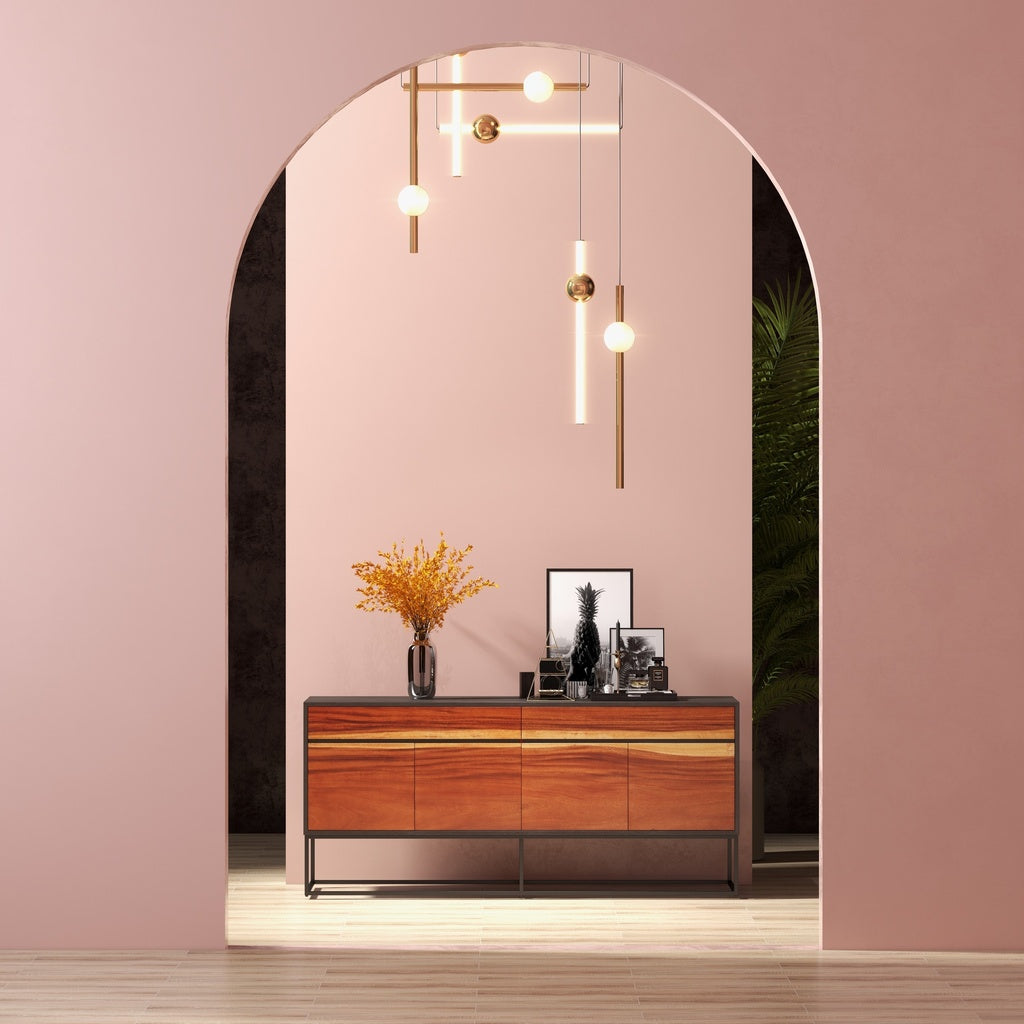 IE Series - Yoga Buffet - Suar - Black Base