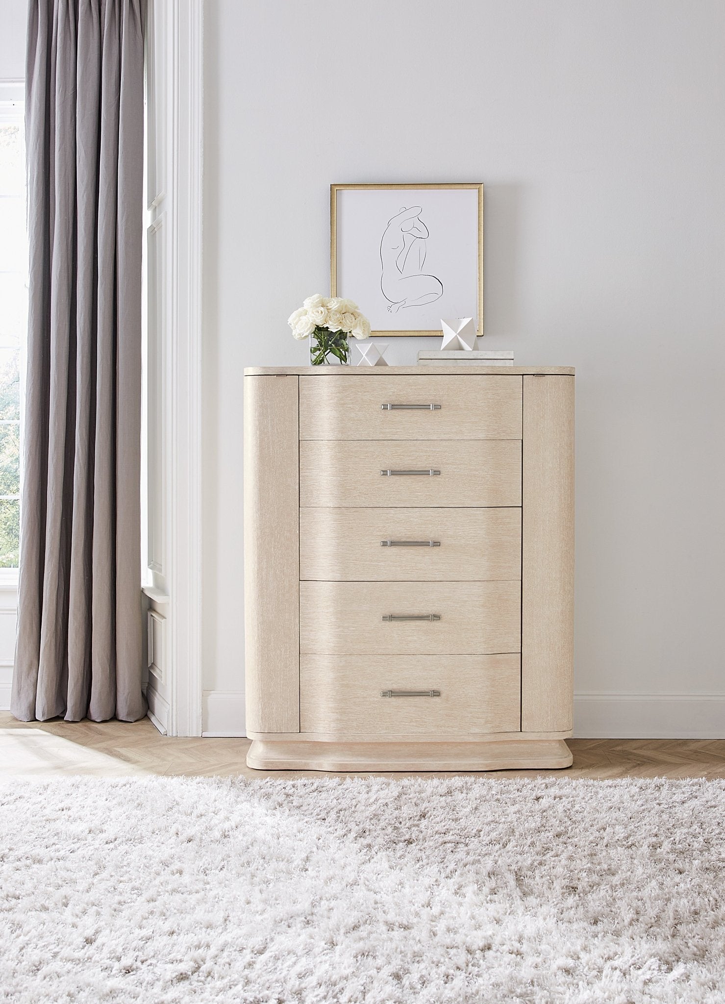 Nouveau Chic Five Drawer Chest - Central Designs