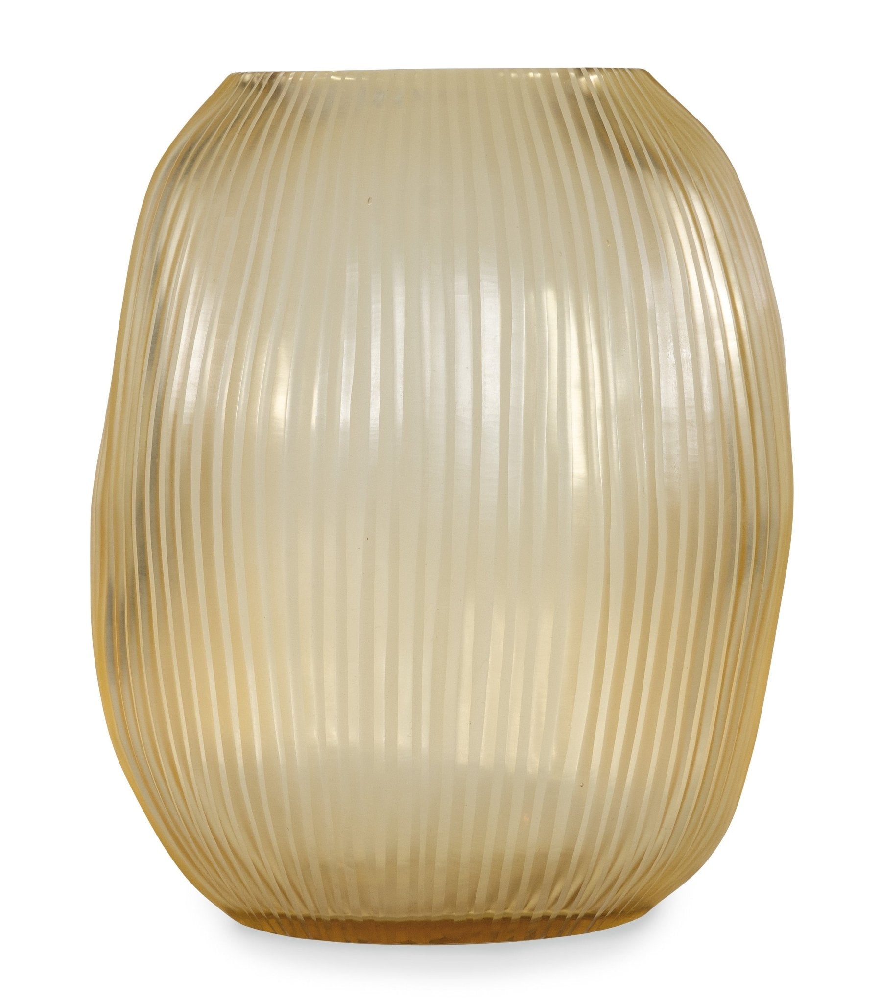 Seine Gold Sculptural Glass Vase - Large - Central Designs