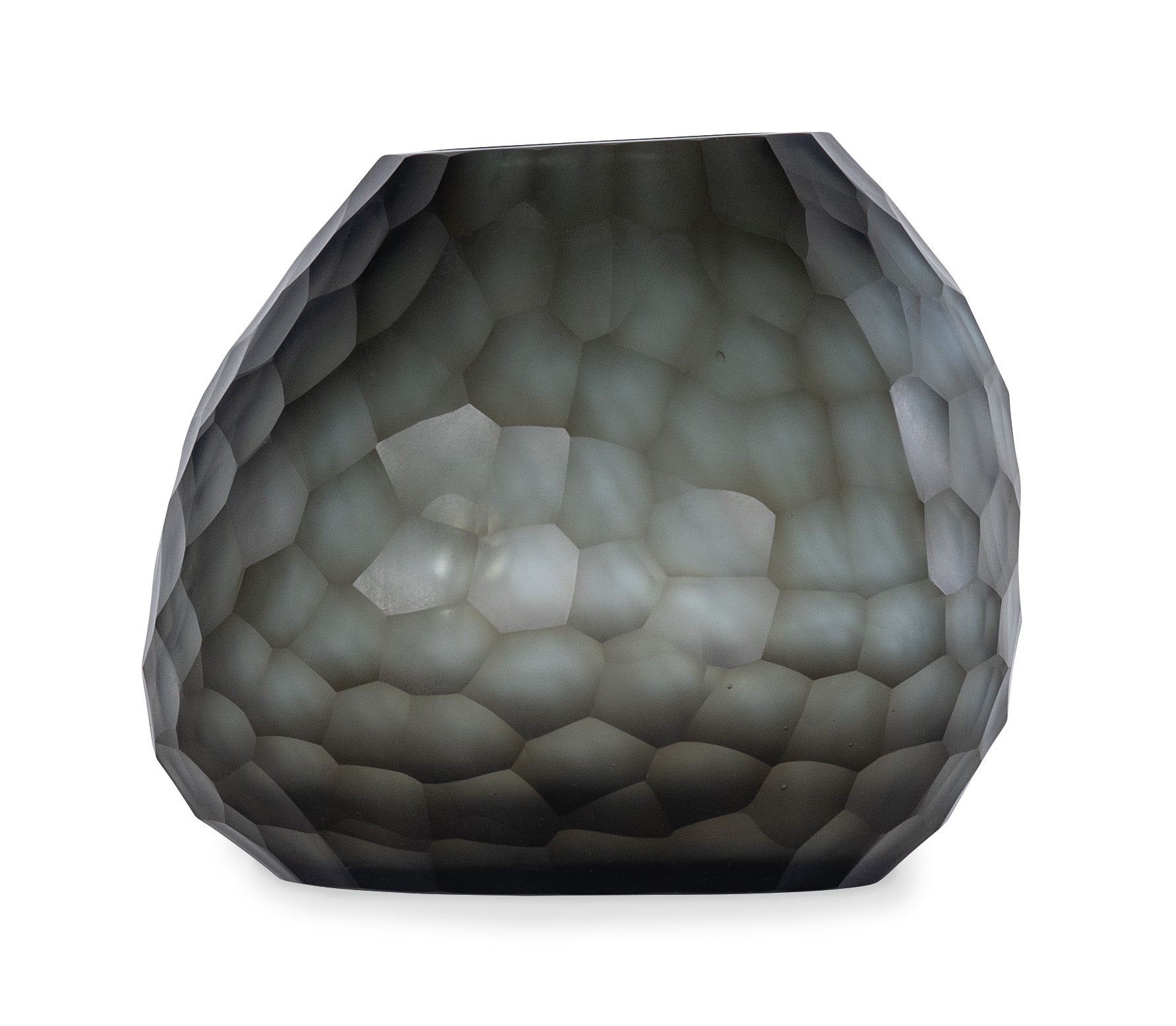 Somme Round Indigo Glass Vase
