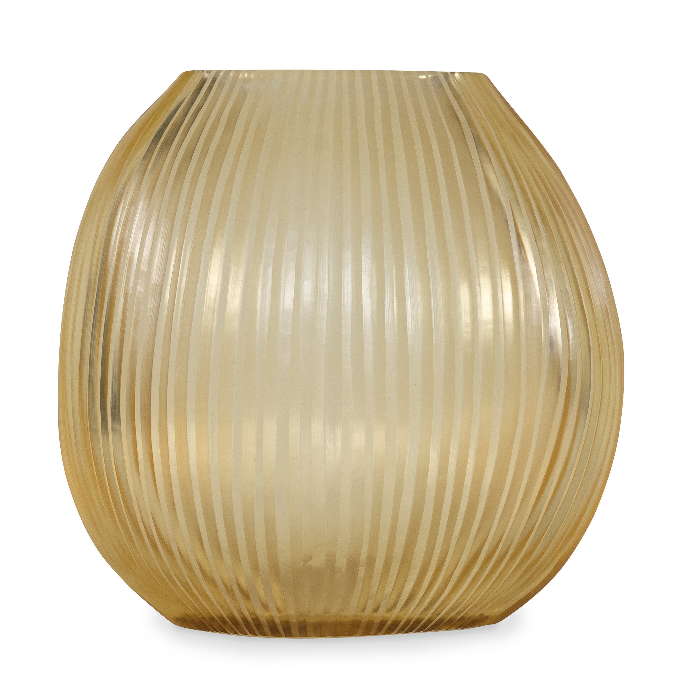 Seine Gold Sculptural Glass Vase - Medium