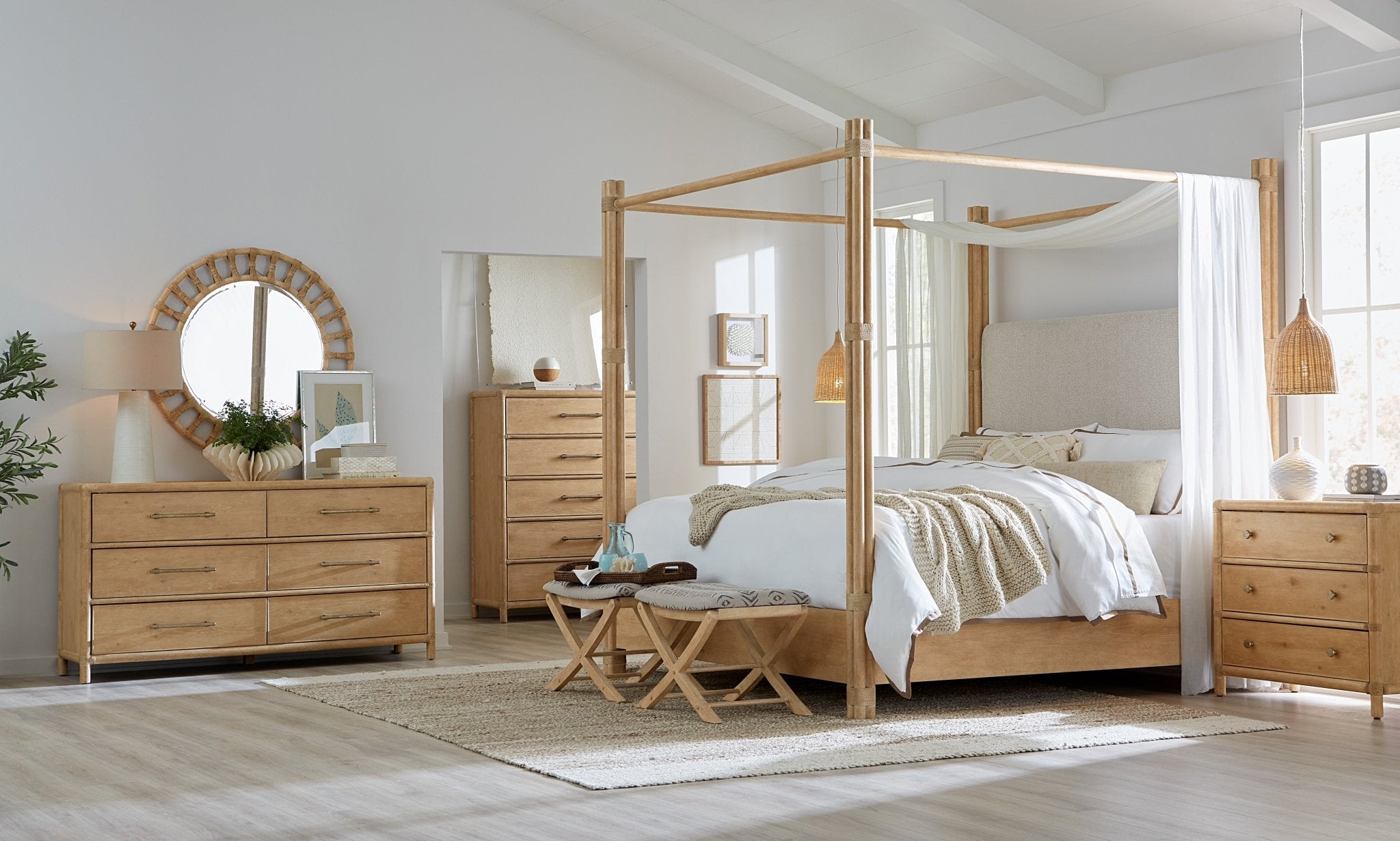 Retreat Pole Rattan Dresser - Central Designs