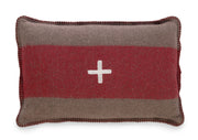 Swiss Army Pillow Cover 14x20 Brown/Red