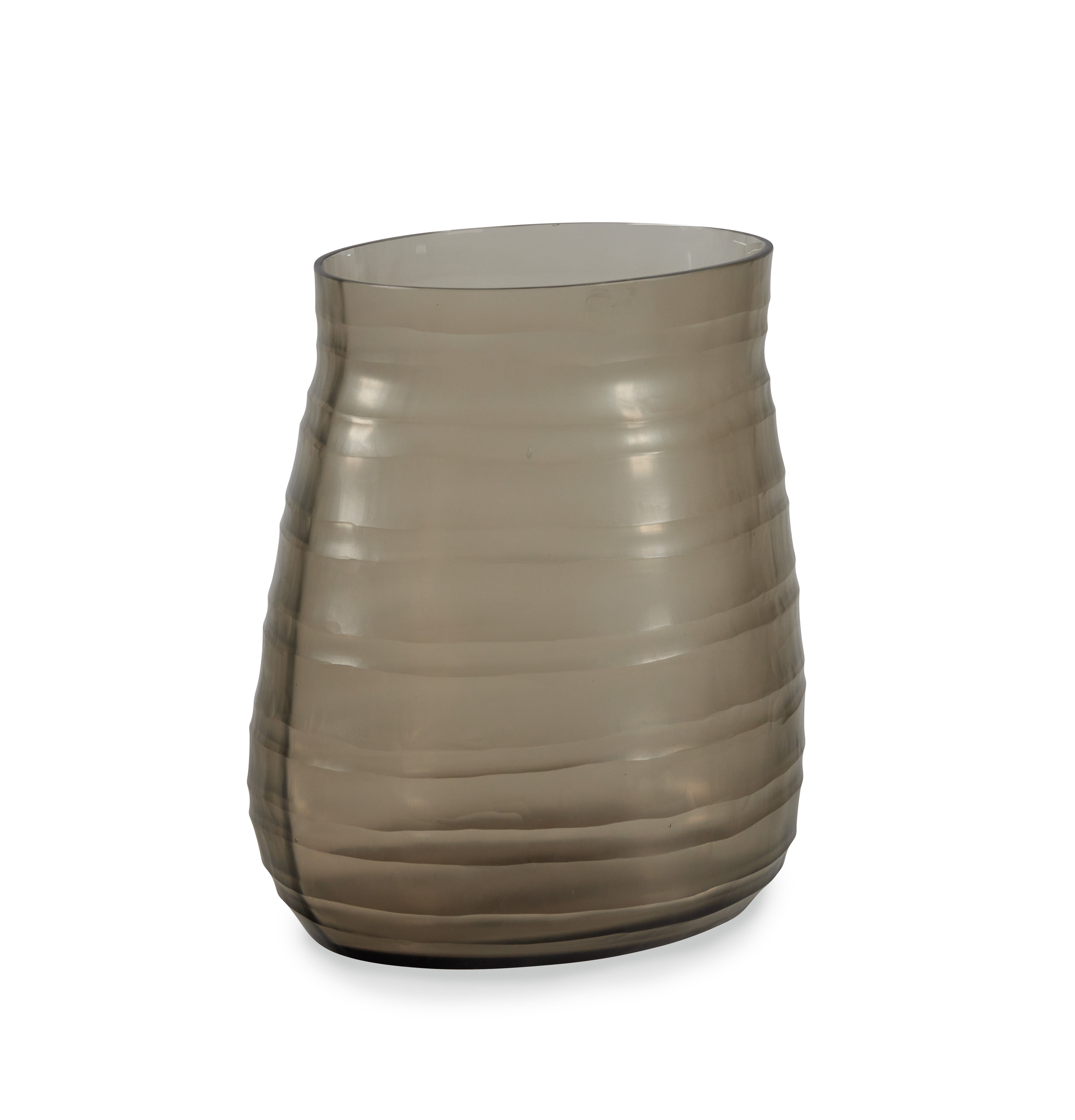 Escaut Smoky Glass Vase - Medium